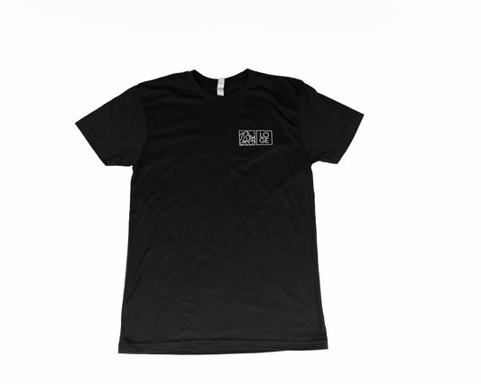 Black T-Shirt with Mountain Logo